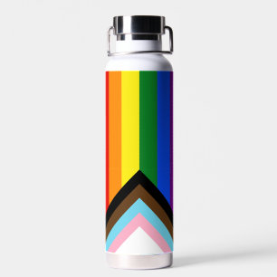 Bouteille D'eau Drapeau de fierté Progress Pride de SlipperyJoe's