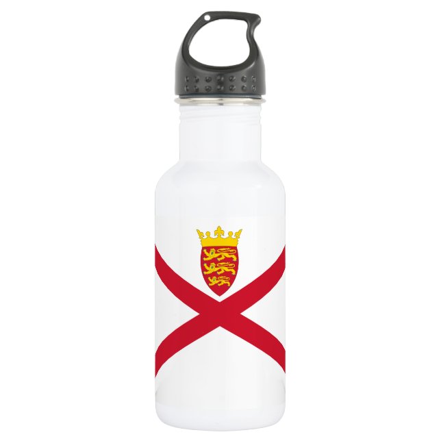 Bouteille D'eau Drapeau de Jersey (Devant)