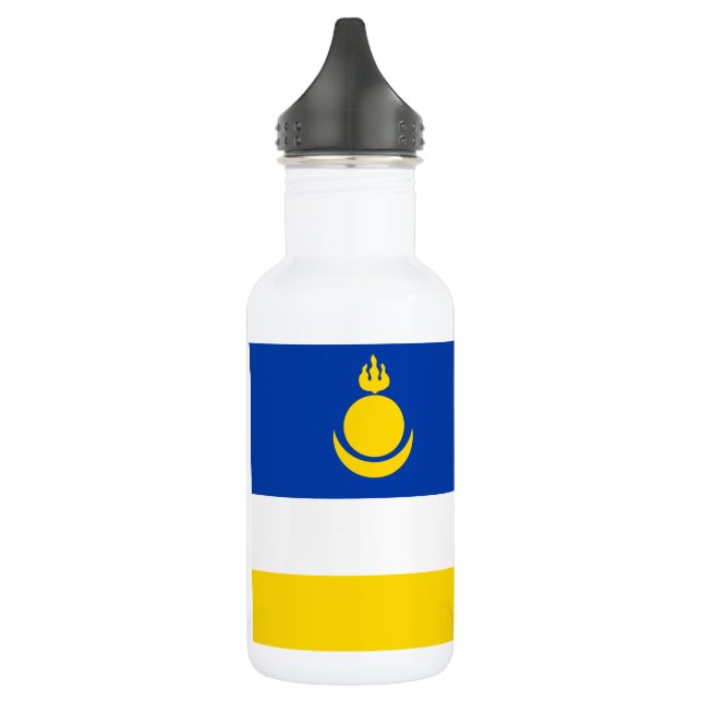 Bouteille D'eau Drapeau de la Buryatia patriotique (Gauche)
