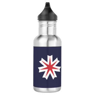 Bouteille D'eau Drapeau de la préfecture d'Hokkaido, Japon