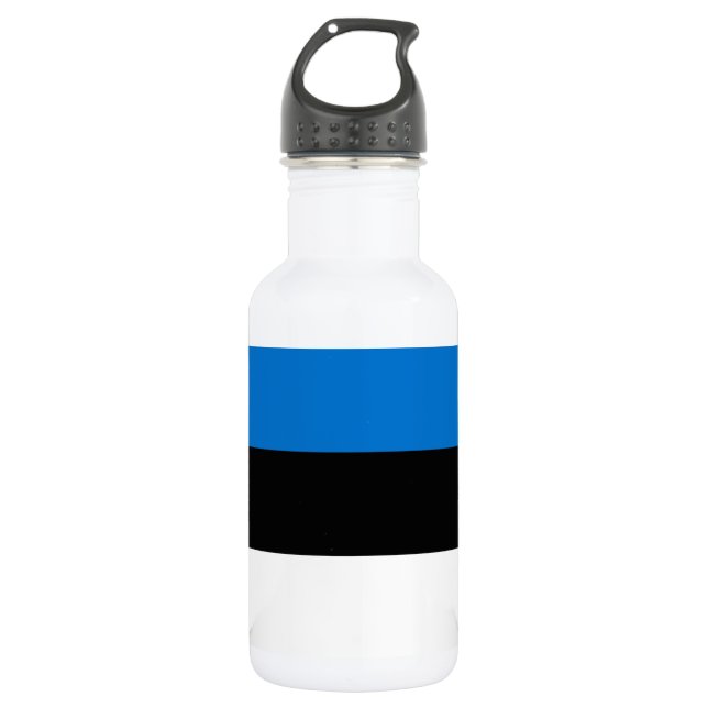 Bouteille D'eau Drapeau de l'Estonie (Devant)