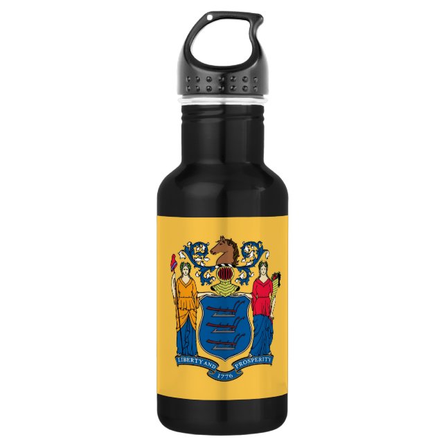Bouteille D'eau Drapeau de l'État du New Jersey Liberty Bottle (Devant)