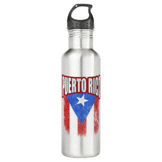 Bouteille D'eau Drapeau de Porto Rico Resiste