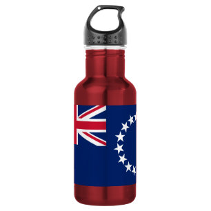 Bouteille D'eau Drapeau des îles Cook