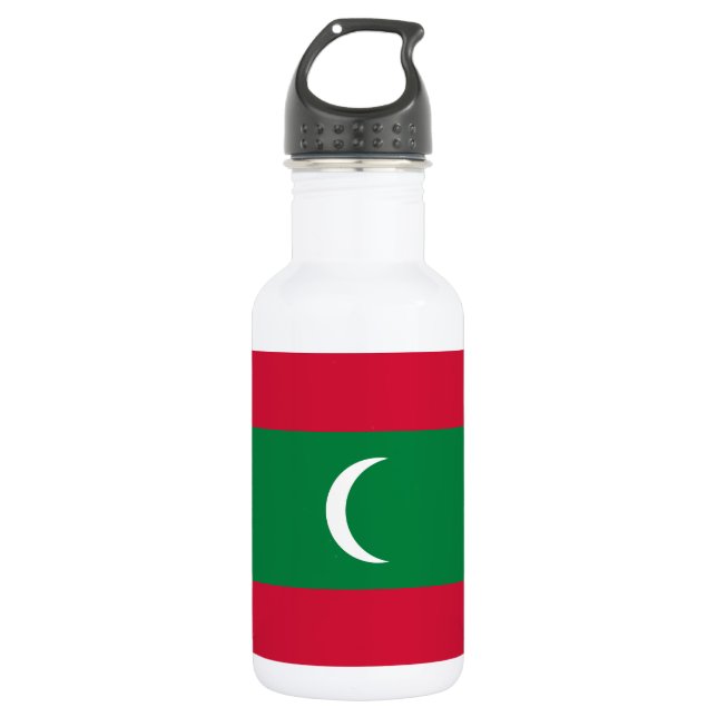Bouteille D'eau Drapeau des Maldives (Devant)