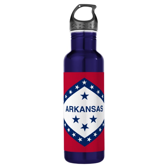 Bouteille D'eau Drapeau d'État de l'Arkansas (Devant)