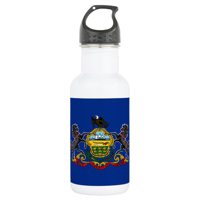 Bouteille D'eau Drapeau d'État de Pennsylvanie (Devant)