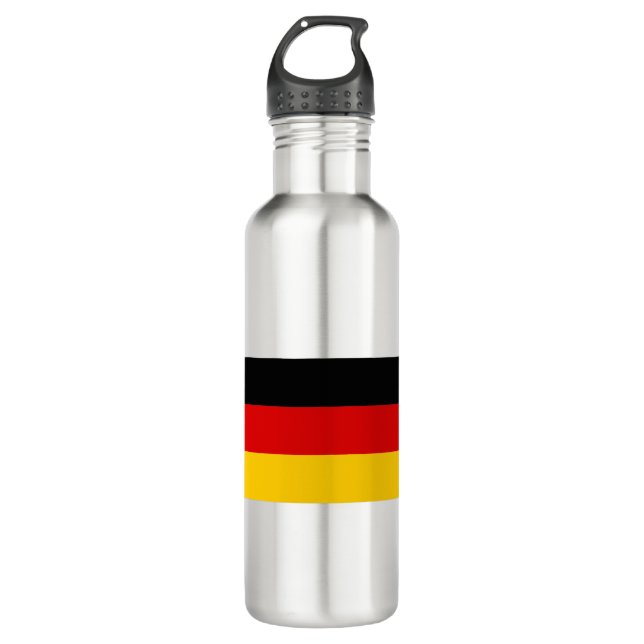 Bouteille D'eau Drapeau Deutschland - Allemagne (Devant)