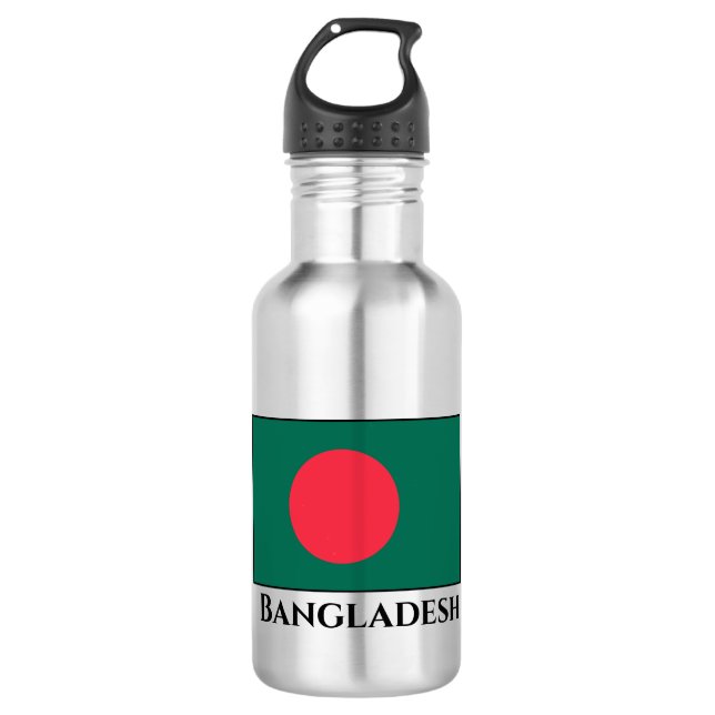 Bouteille D'eau Drapeau du Bangladesh (Devant)
