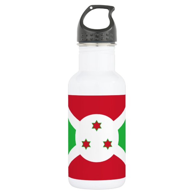Bouteille D'eau Drapeau du Burundi patriotique (Devant)