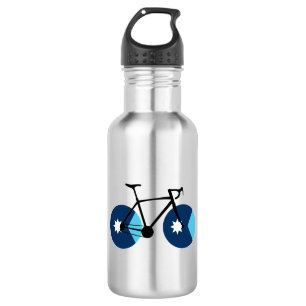 Bouteille D'eau Drapeau du Minnesota à vélo