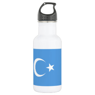 Bouteille D'eau Drapeau du Turkestan oriental Ouyghur
