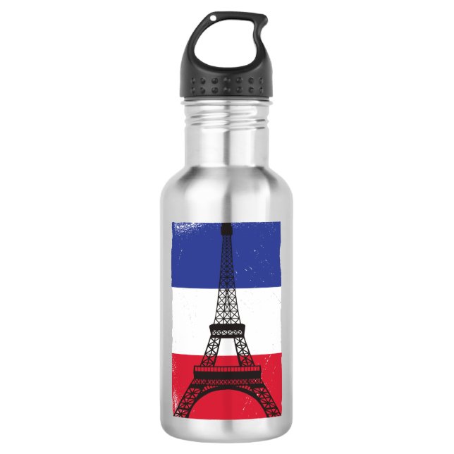 Bouteille D'eau Drapeau français France (Devant)