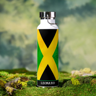 Bouteille D'eau Drapeau jamaïcain personnalisé