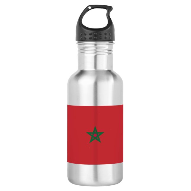 Bouteille D'eau Drapeau Maroc (Devant)