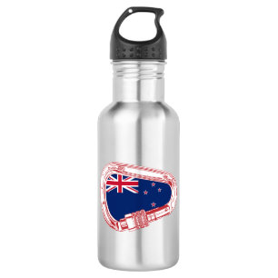 Bouteille D'eau Drapeau néo-zélandais Escalade carabiner
