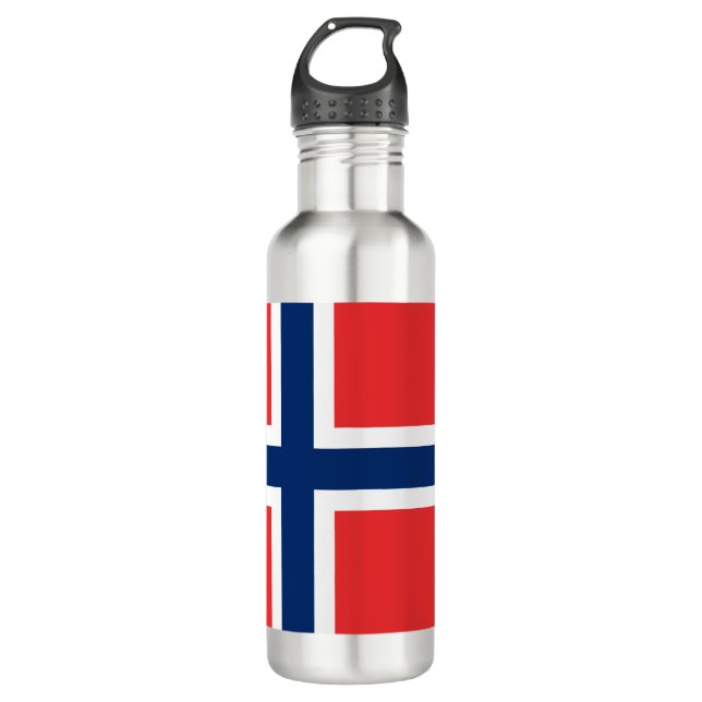 Bouteille D'eau Drapeau norvégien (Norvège) (Devant)