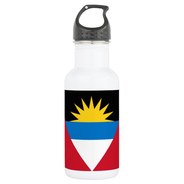Bouteille D'eau Drapeau patriotique d'Antigua-et-Barbuda (Devant)