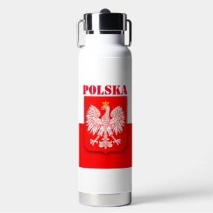 Bouteille D'eau Drapeau Polska Patriotic Football Soccer