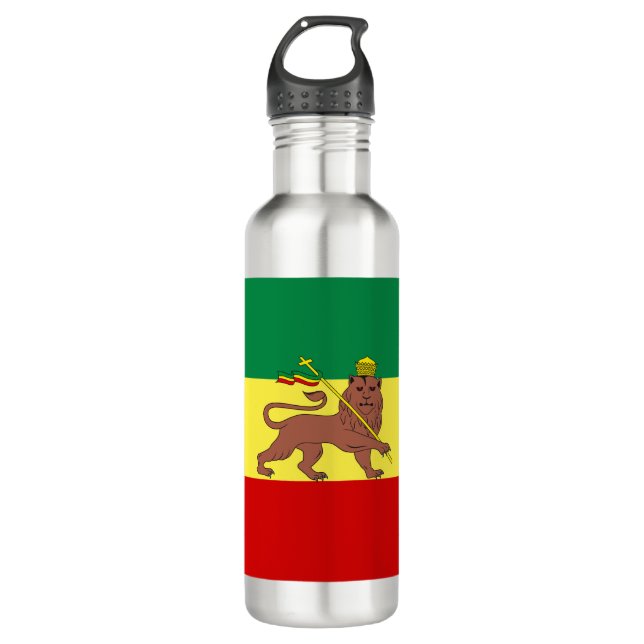 Bouteille D'eau Drapeau rastafarien (Rastafarianisme) (Rasta) (Devant)