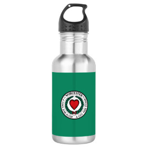Bouteille D'eau Drapeau Worcester, Massachusetts Acier Inoxydable