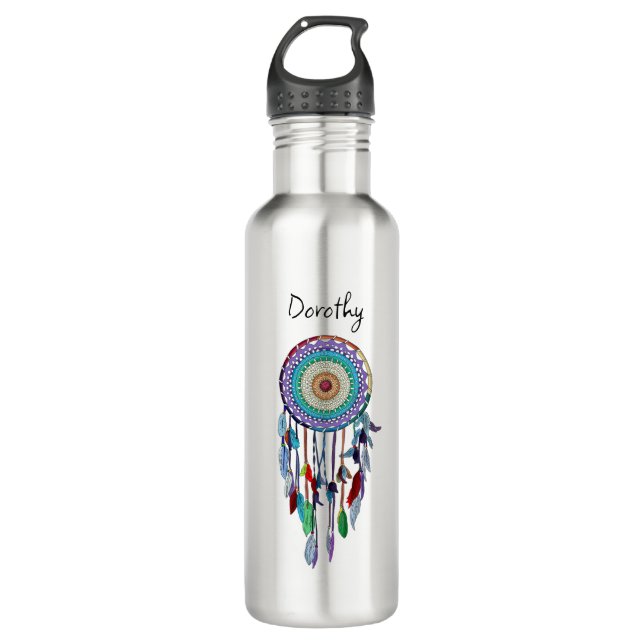 Bouteille D'eau Dreamcatcher personnalisé (Devant)