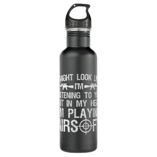 Bouteille D'eau Drôle Airsoft Art Hommes Enfants Airsoft Lover Gun