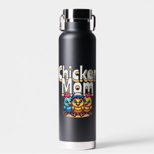 Bouteille D'eau Drôle Cartoon Chicks Chicken Mom Personnalisé