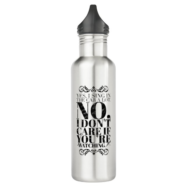 Bouteille d'eau drôle d'acier inoxydable (Gauche)