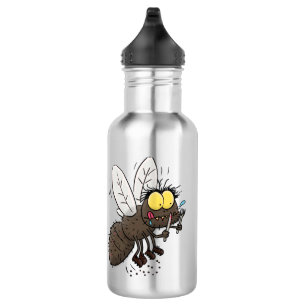 Bouteille D'eau Drôle dessin animé d'insecte de la mouche à cheval