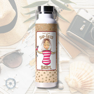 Bouteille D'eau Drôle Dit Snarky Cartoon Lady Vacances Pour Elle