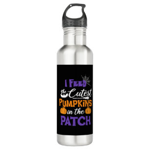 Bouteille D'eau Drôle Halloween Dit Que Je Nourris Les Citrouilles