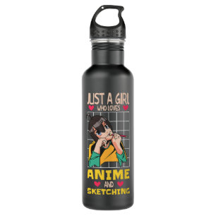 Bouteille D'eau Drôle manga dessin animé pour dessiner filles 1