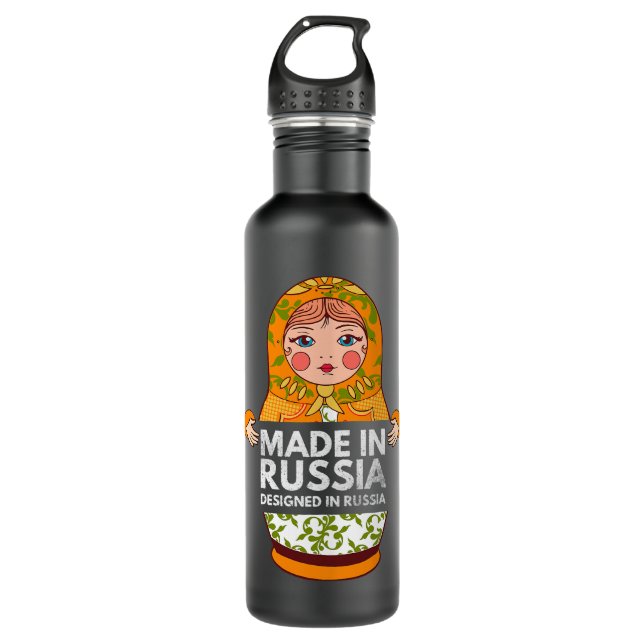 Bouteille D'eau Drôle Matryoshka nid poupée Stoppant Dol Russe (Devant)