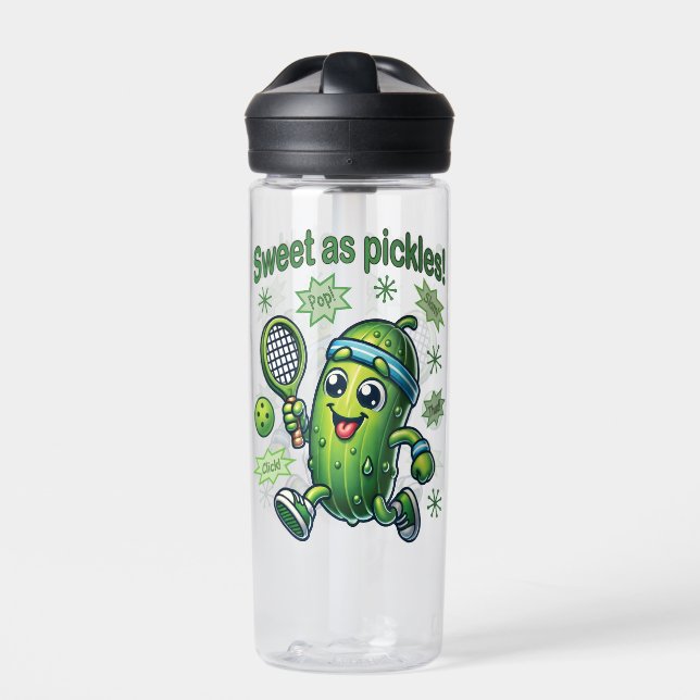 Bouteille D'eau Drôle mignon sucré comme chatons Pickleball (Extérieur)