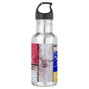 Bouteille D'eau Drôle Neoplasticisme en bois style art
