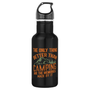 Bouteille D'eau Drôle slogan de camping été citations