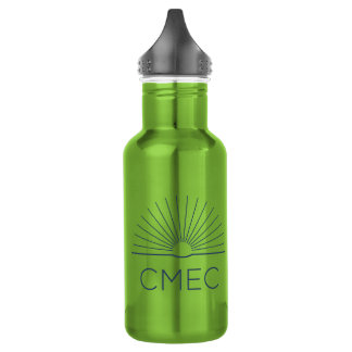 Bouteille d'eau du CMEC - 18 oz, vert avec logo de