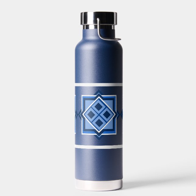 Bouteille d'eau du Motif Carré géométrique (Gauche)
