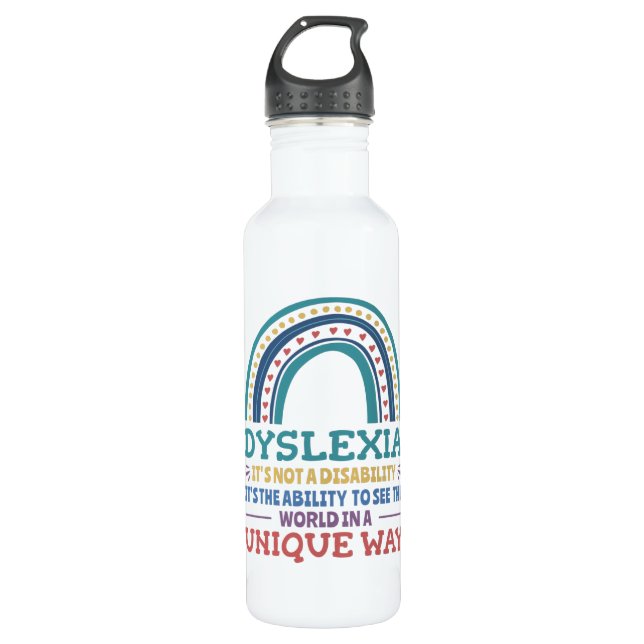 Bouteille D'eau Dyslexia (Devant)