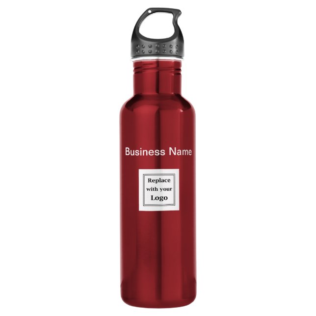 Bouteille D'eau Échange d'employés du logo d'entreprise (Devant)