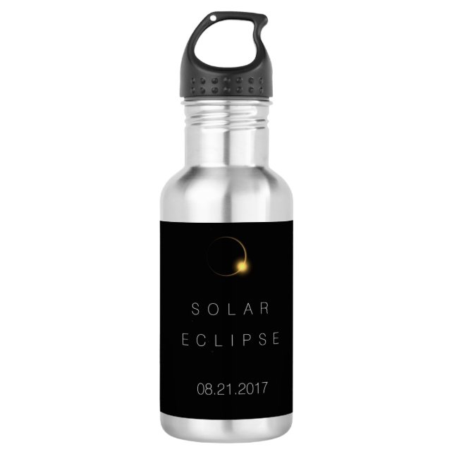 Bouteille D'eau Éclipse solaire totale américaine 2017 (Devant)