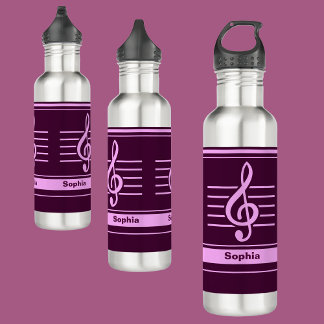 Bouteille D'eau École De Musique Personnalisée De Retour À L'École