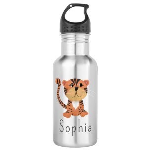 Bouteille D'eau École de tigre de la jungle mignonne