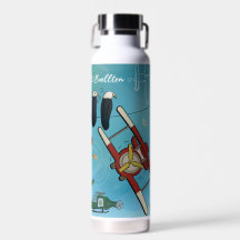 Bouteille d'eau - Écrit dans le ciel