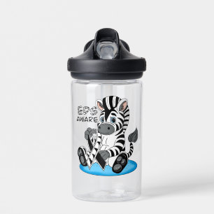 Bouteille D'eau EDS Sensibilisation Zebra Ribbon