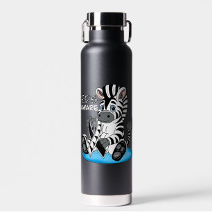 Bouteille D'eau EDS Sensibilisation Zebra Ribbon