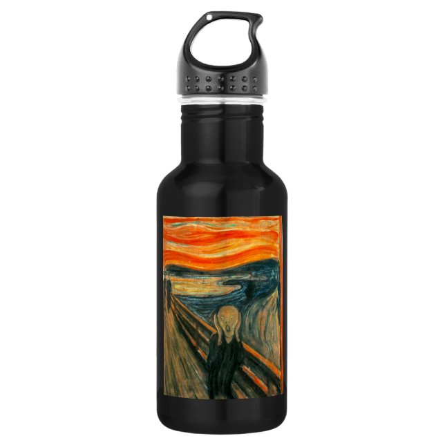 Bouteille D'eau EDVARD MUNCH - le cri perçant 1893 (Devant)
