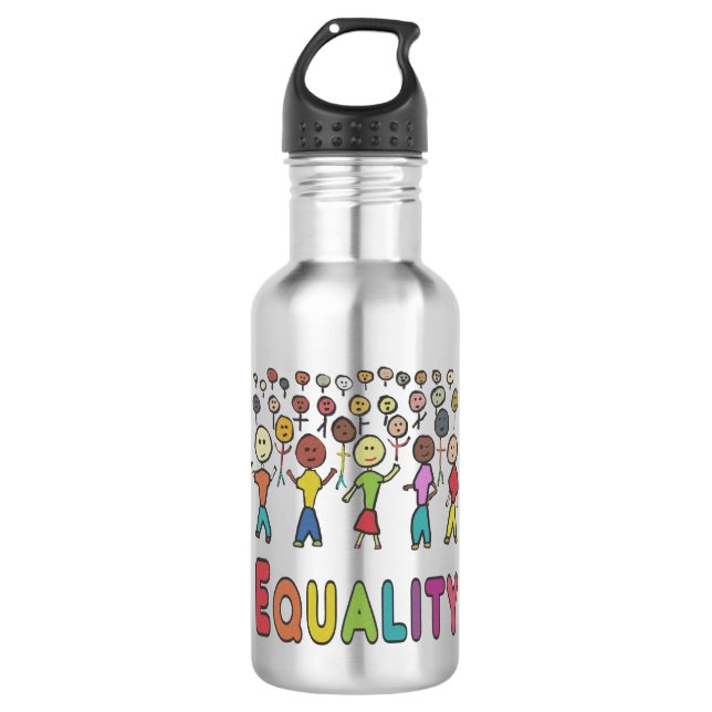 Bouteille D'eau Égalité (Devant)