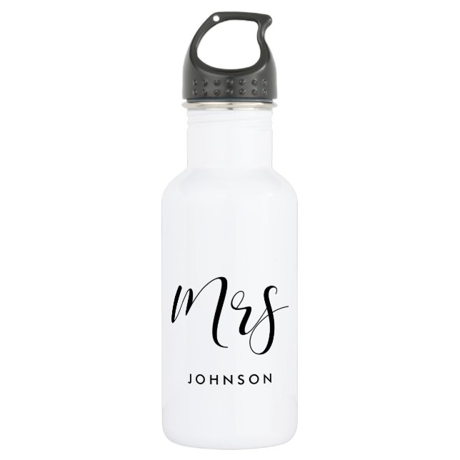 Bouteille D'eau Élégant personnalisé Mme (Devant)
